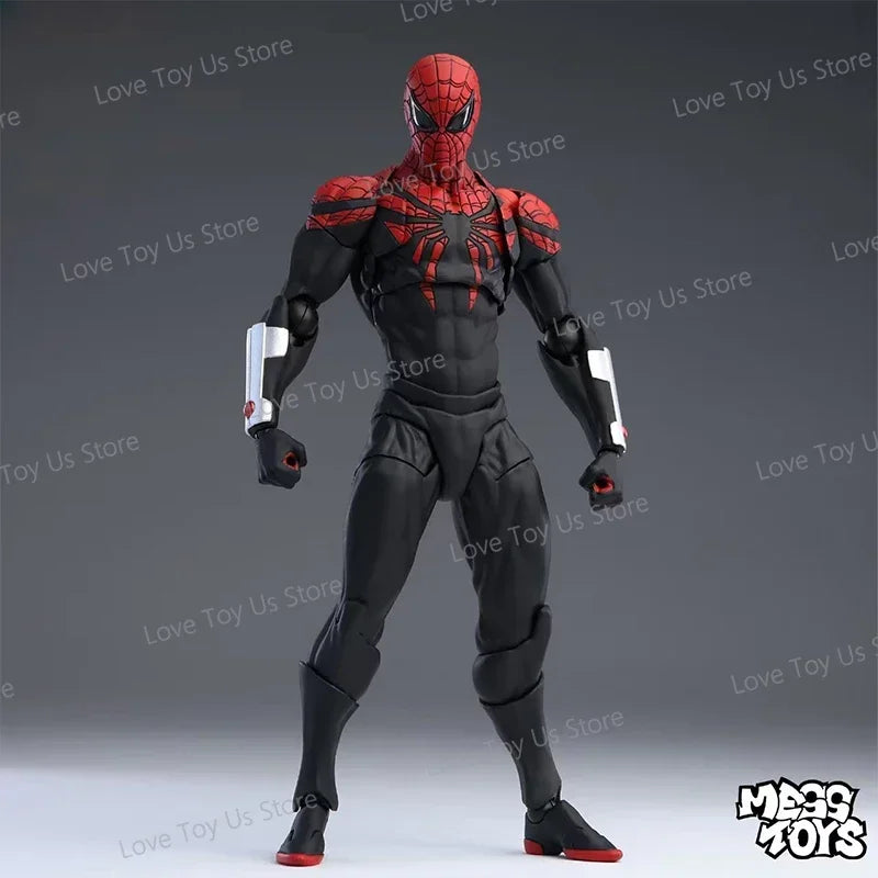 Red Symbiote Spider Hero Action Figure – 4 Mechanical Spider Arms PVC Collectible Model for Display & Gifts