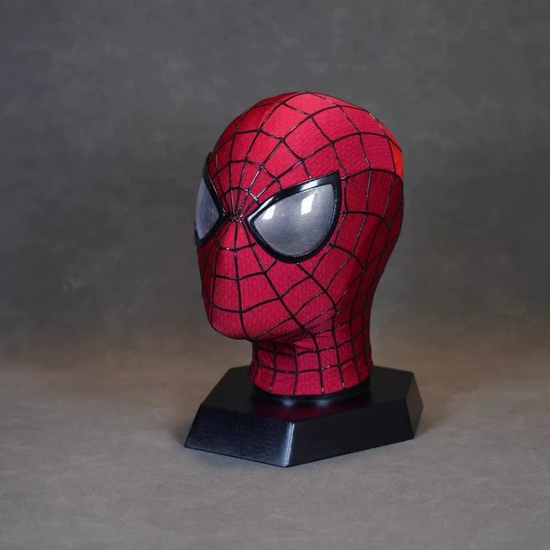 Handmade Spider-Man 2 Movie Accuracy Garfield Version Cosplay Mask Peter Parker Handicraft Collectible Item for Gift