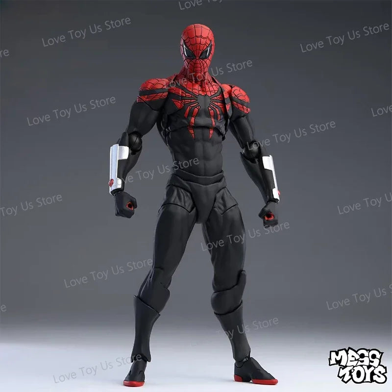 Red Symbiote Spider Hero Action Figure – 4 Mechanical Spider Arms PVC Collectible Model for Display & Gifts